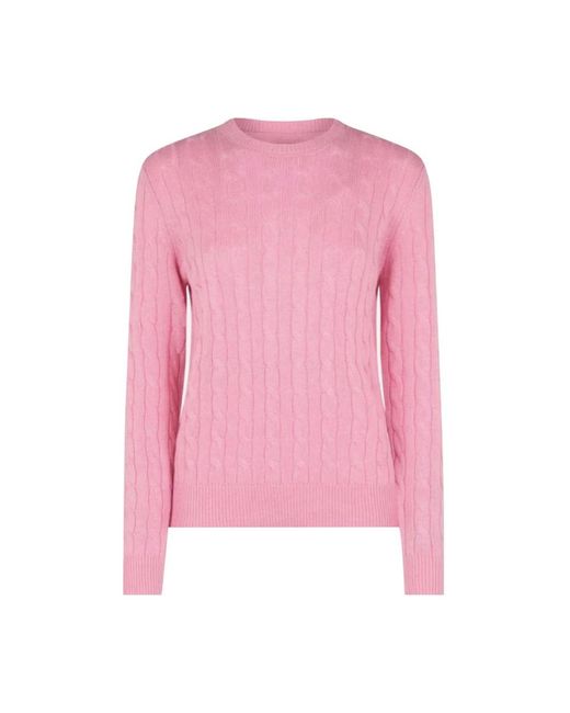 Round-Neck Knitwear Mc2 Saint Barth de color Pink