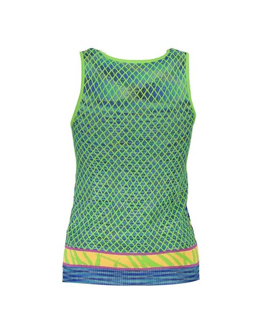 Desigual Green Cotton Top
