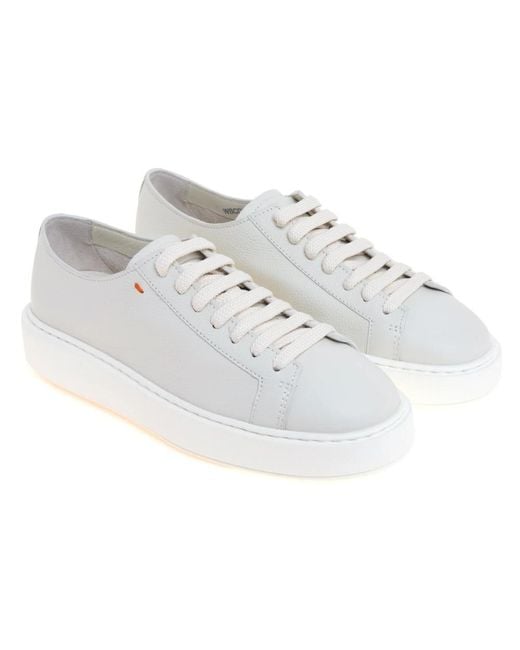 Santoni White Sneakers