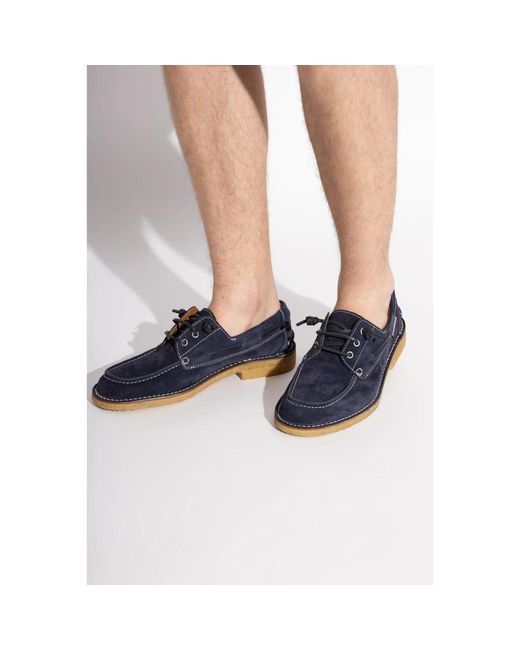 DSquared² Suede Schnürschuhe in Blue für Herren