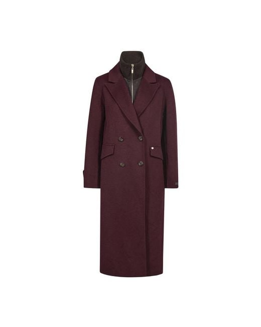 Mos Mosh Double-Breasted Coat in het Purple