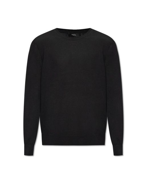 Knitwear > round-neck knitwear Theory pour homme en coloris Black