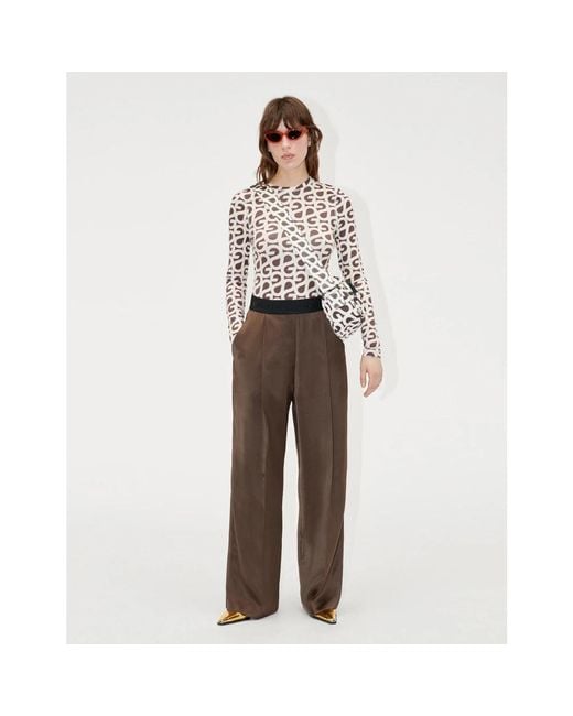 Stine Goya Green Straight Trousers