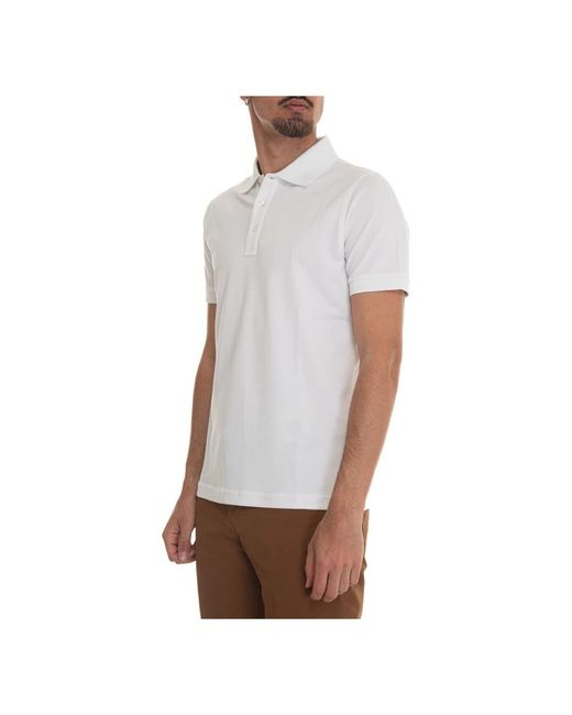 Fay White Polo Shirts for men