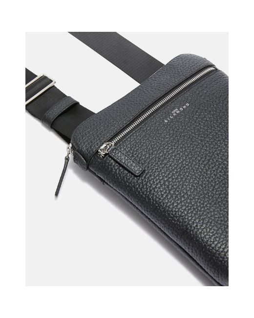 John Richmond Black Cross Body Messenger for men