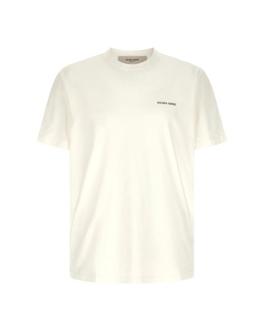 Golden Goose Deluxe Brand White T-Shirts for men