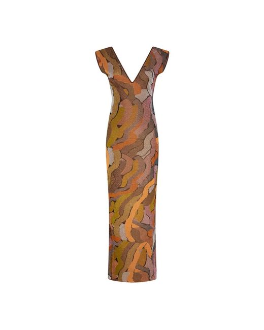Maxi Dresses di Circus Hotel in Brown