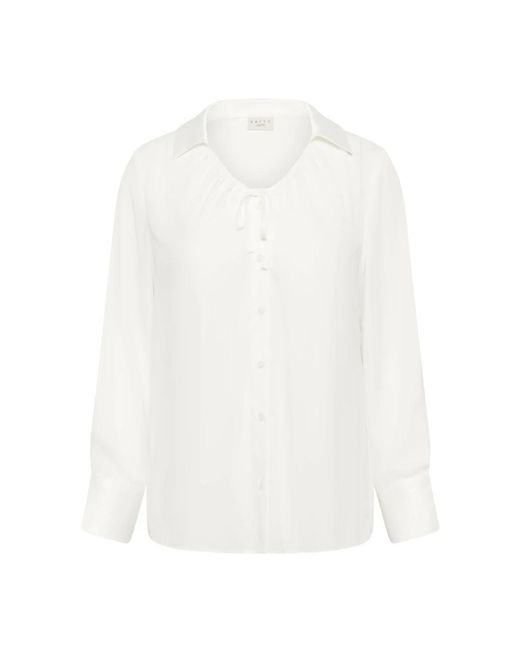 Shirts Kaffe de color White
