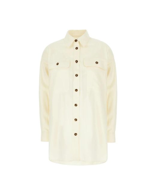 Weekend by Maxmara Overhemden ,Katoen Stijlvol Overhemd in het White