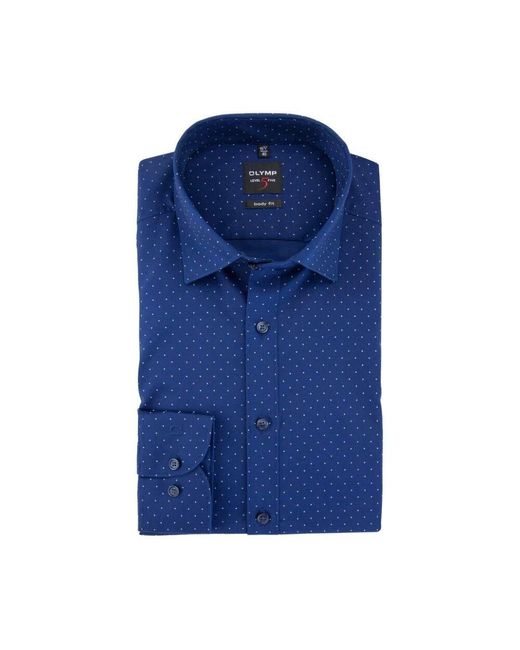 Olymp Business Langarm Hemd in Blue für Herren