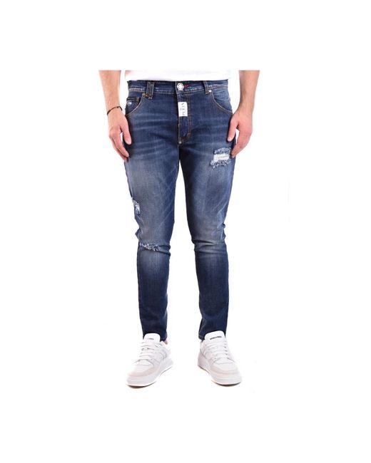 Philipp Plein Blue Slim-Fit Jeans for men