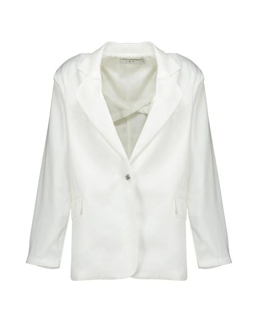IRO Jassen ,Wit ,Leer Blazers in het White