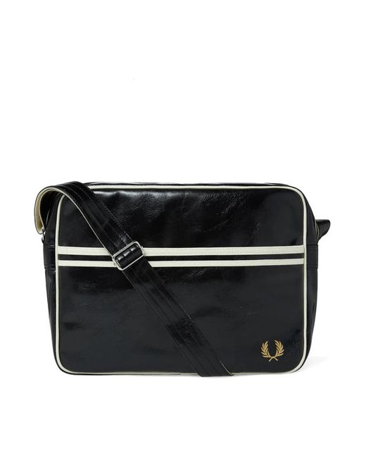 Fred Perry Black Cross Body Bags for men