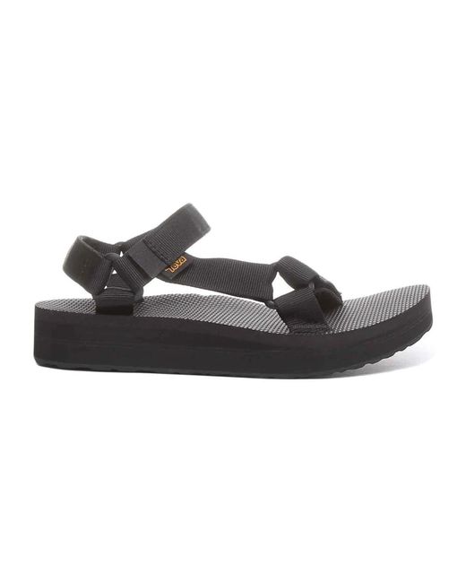 Teva Black Flat Sandals