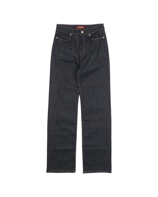 Max Mara Gray Straight Jeans