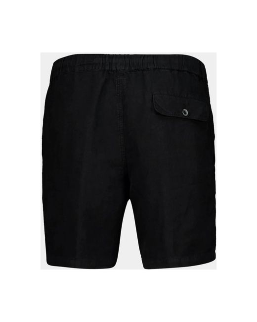 120% Lino Black Casual Shorts for men
