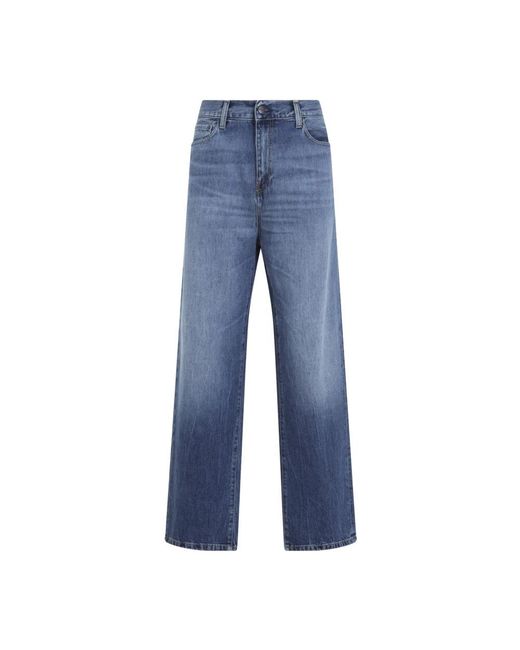 Carhartt Blue Straight Fit Jeans for men