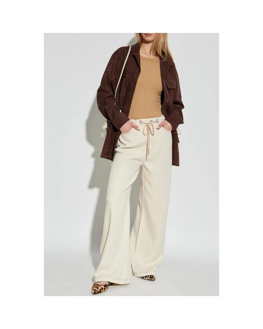 Munthe Brown Top Peach