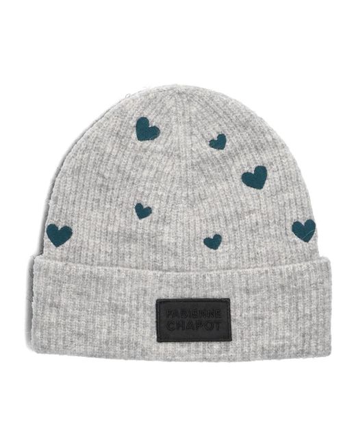 FABIENNE CHAPOT Gray Graue Lidia Beanie Mütze