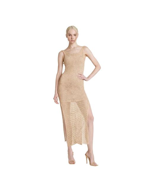 SIMONA CORSELLINI Natural Knitted Dresses