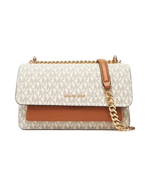 Michael Kors White Shoulder Bags
