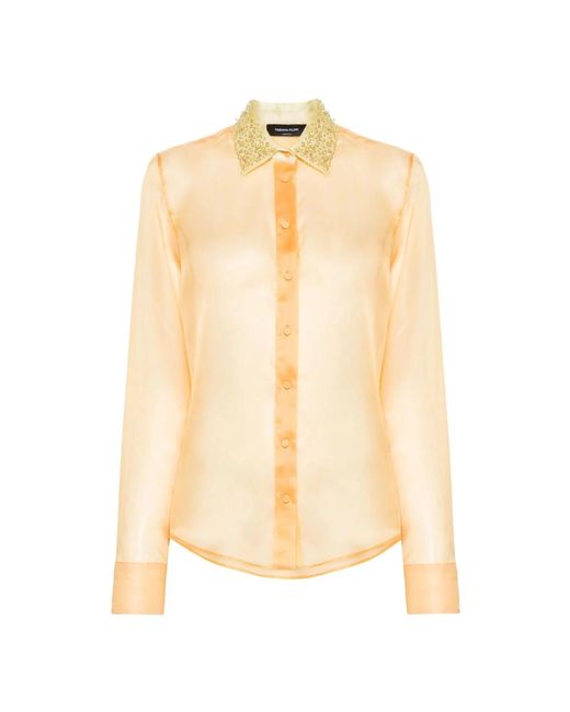 Blouses & shirts > shirts Fabiana Filippi en coloris Yellow