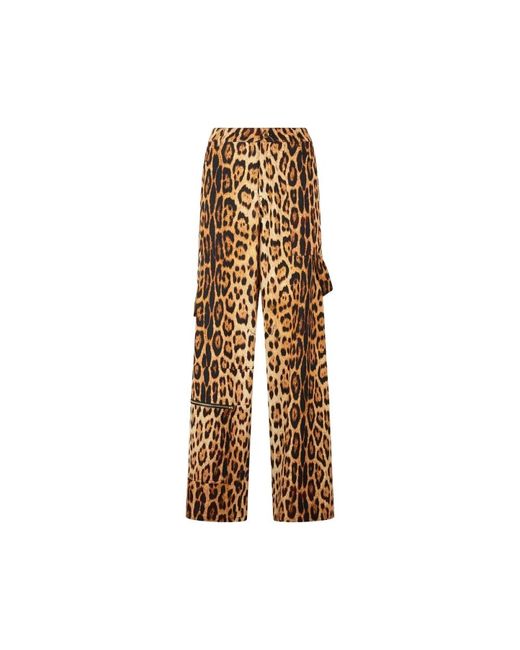 Straight Trousers di Roberto Cavalli in Natural