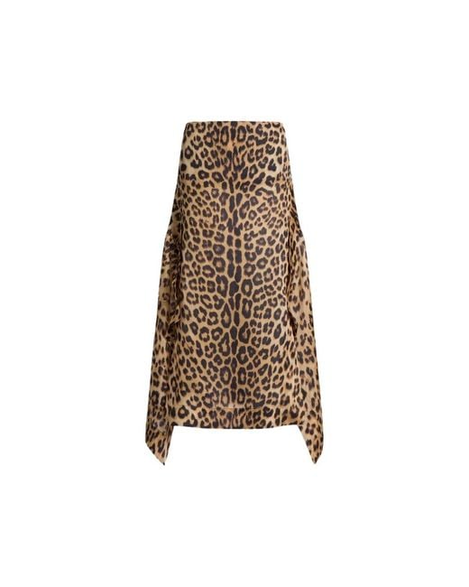 Alberta Ferretti Natural Midi Skirts