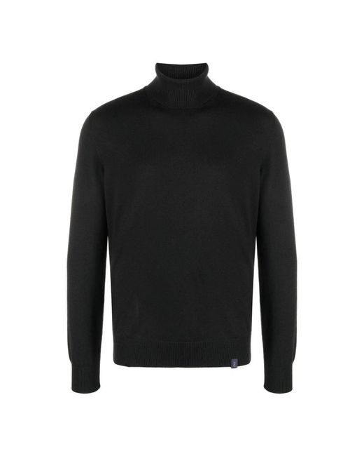 Fay Black Turtlenecks for men