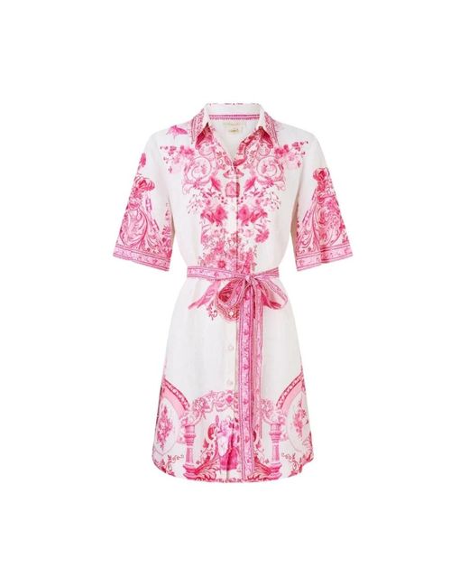 Camilla Pink Shirt Dresses