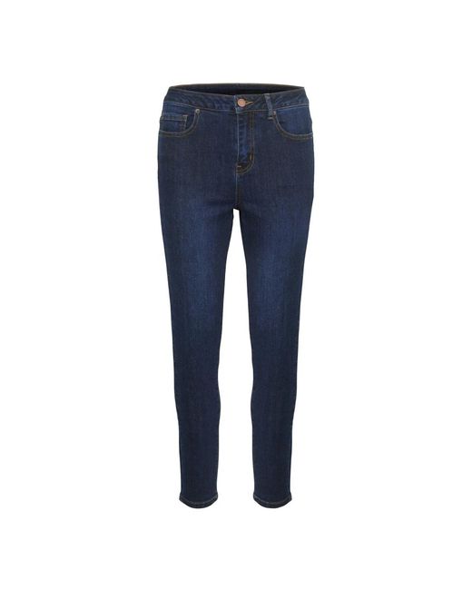 Kaffe Slim-Fit Jeans in het Blue