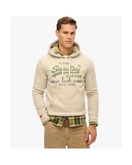 Superdry Natural Hoodies for men