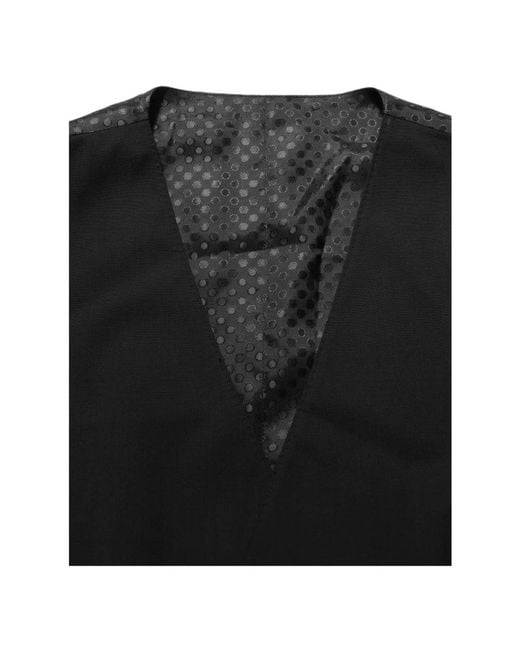 Dolce & Gabbana Black Waistcoats for men
