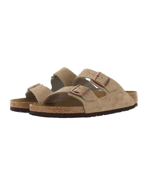 Birkenstock Brown Sliders for men