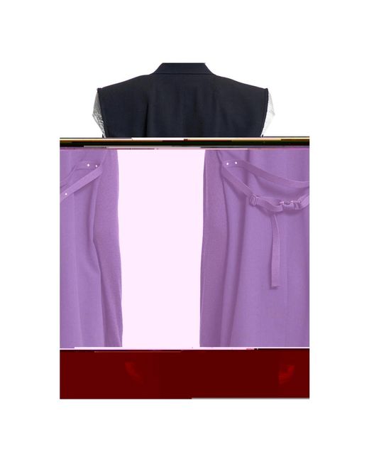 Rick Owens Jassen ,Zwart ,Katoen Giaccia Dirt Tailored in het Purple