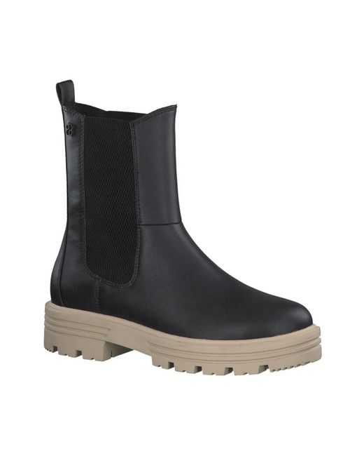 S.oliver Black Chelsea Boots