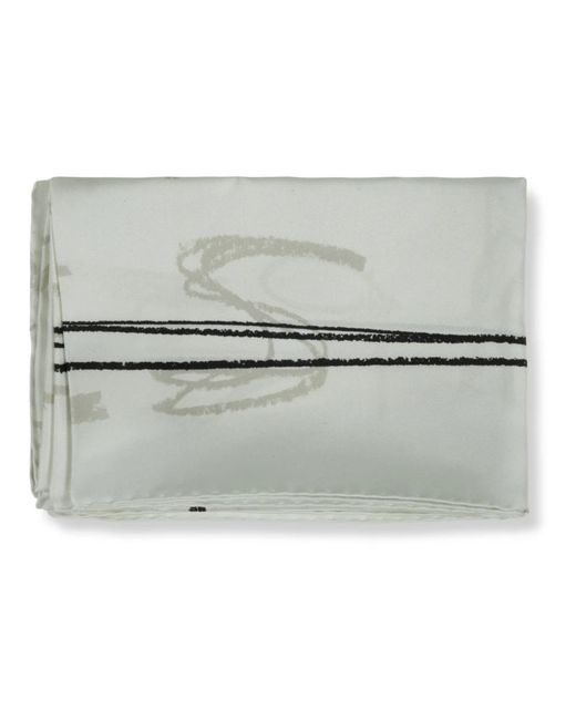 Maison Margiela White Silky Scarves