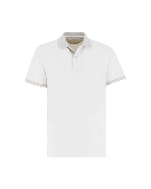 Eleventy White Polo Shirts for men
