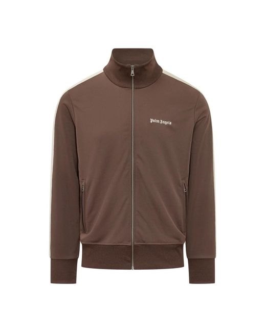 Palm Angels Brown Zip-Throughs for men