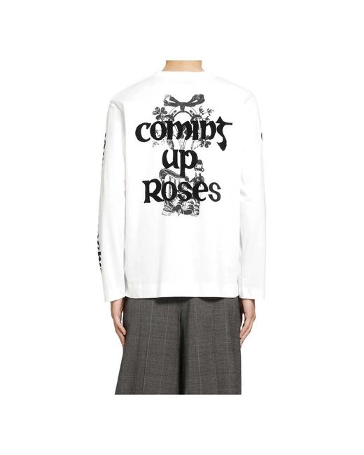 Simone Rocha White Long Sleeve T-Shirts for men