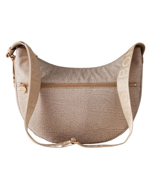 Borbonese Luna Bag Middle in het Gray