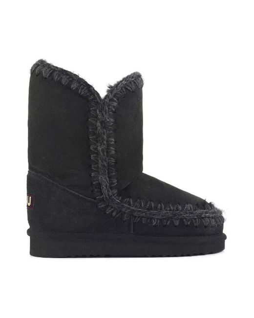 Mou Black Winter Boots