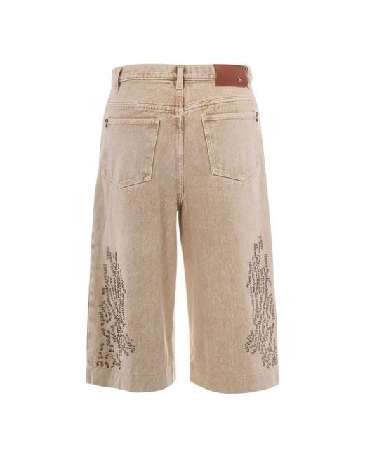 Patrizia Pepe Natural Long Shorts