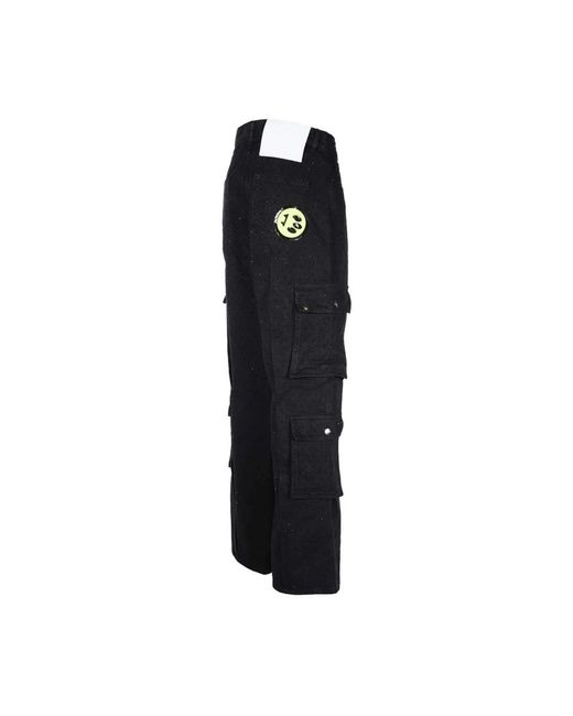 Barrow Black Wide Trousers