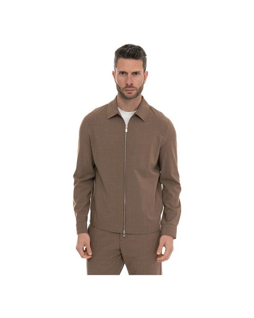 Marco Pescarolo Brown Light Jackets for men