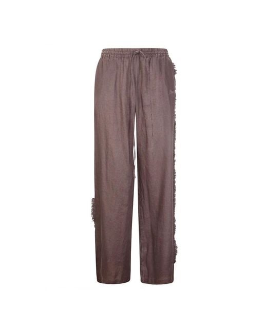 P.A.R.O.S.H. Brown Straight Trousers