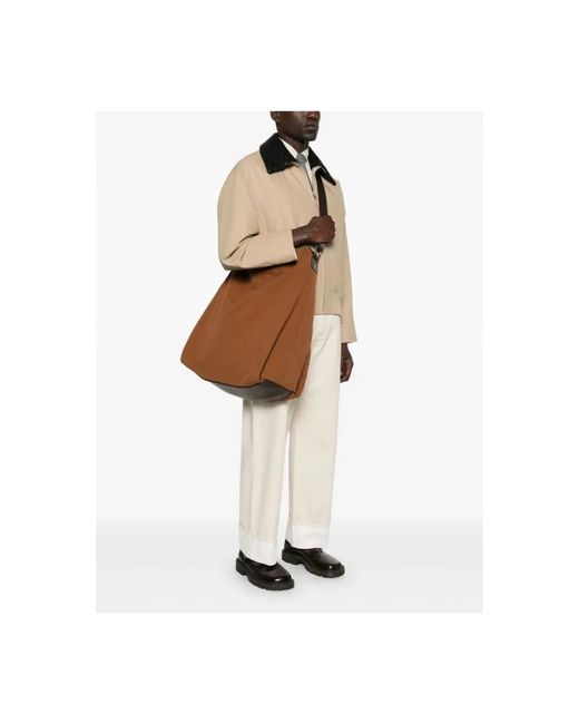 Dries Van Noten Brown Cross Body Bags for men