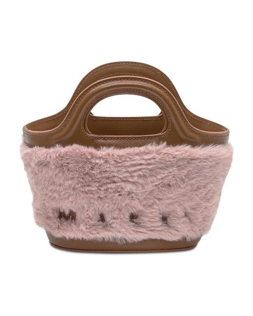 Marni Brown Basket Shopper