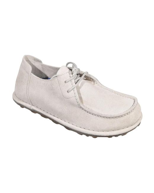 Birkenstock White Laced Shoes