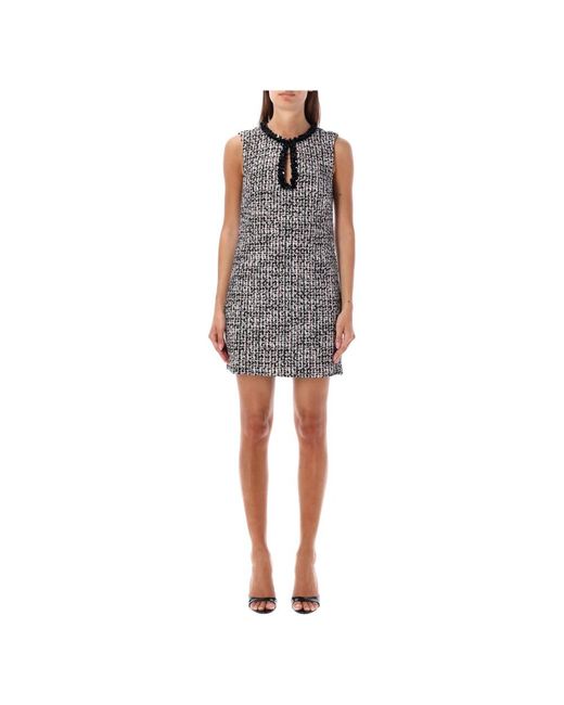 Self-Portrait Gray Short Dresses